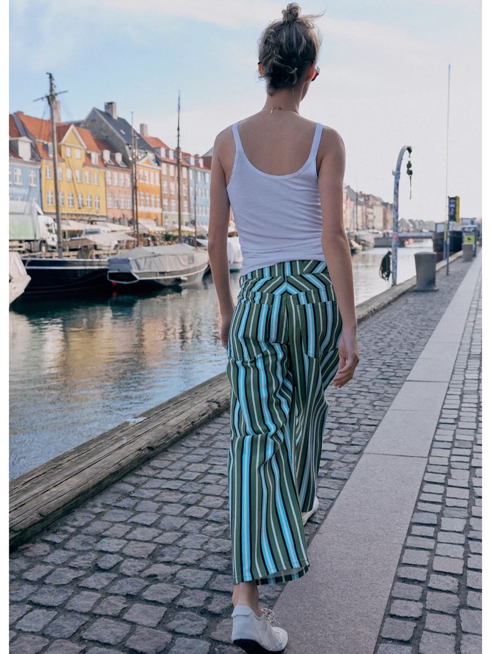 Zara Z1975 STRIPED BARREL JEANS - Picture 10 of 11